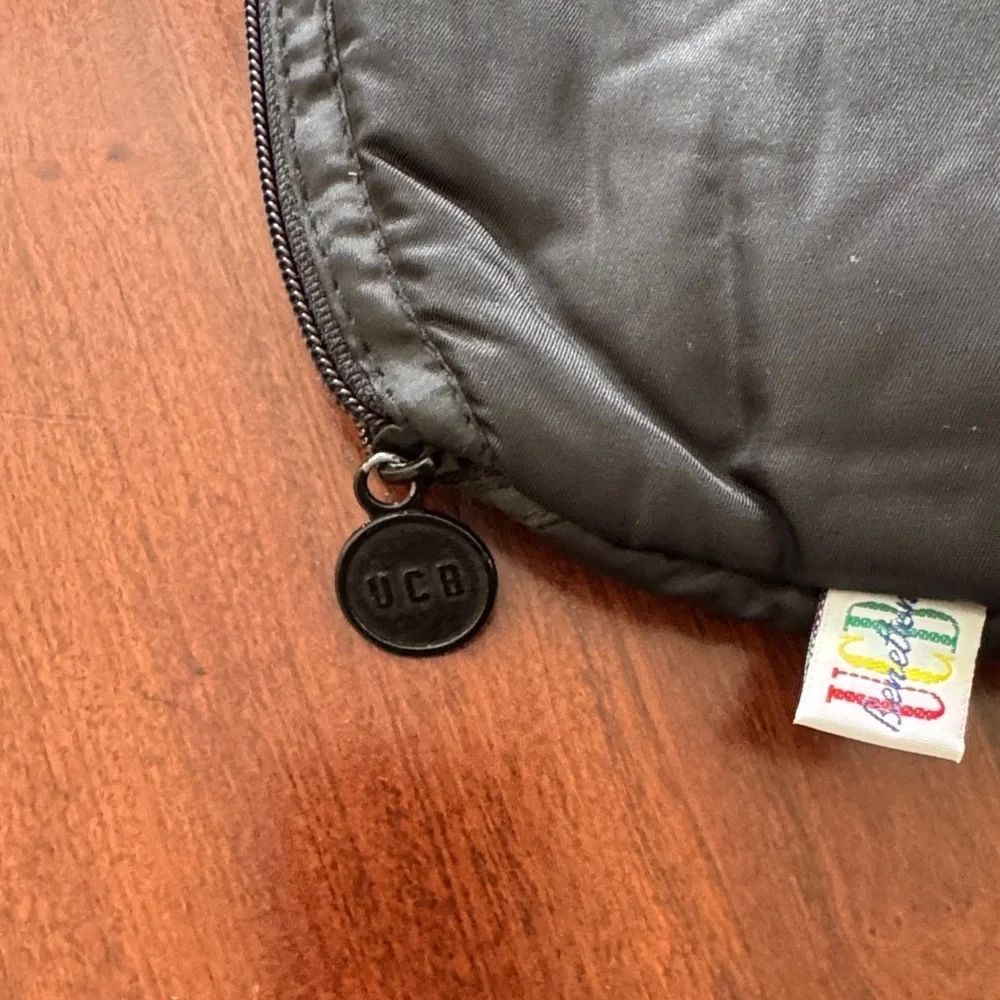 United Colors of Benetton Quilted Y2K 90’ Inspired Black Toiletry Bag